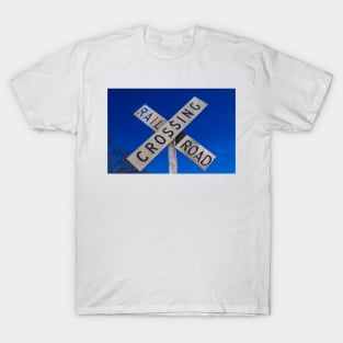 Old Railroad Crossing Sign T-Shirt